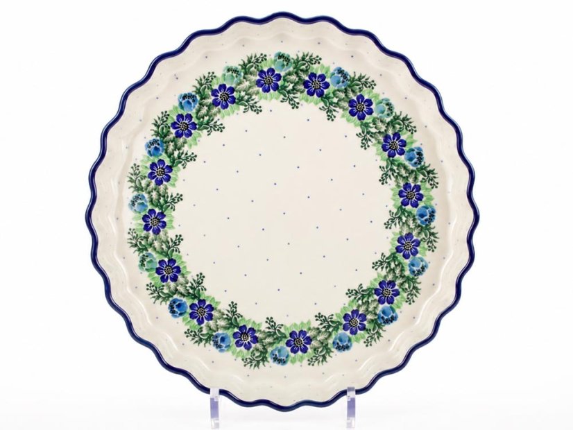 Pie Baking Dish 29 cm (11")   Blue Wreath