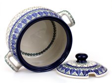 Soup bowl 3,6 l (120 oz)   Blue Leaves