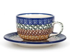 Tasse mit Untertasse 0,2 l   Griechisch