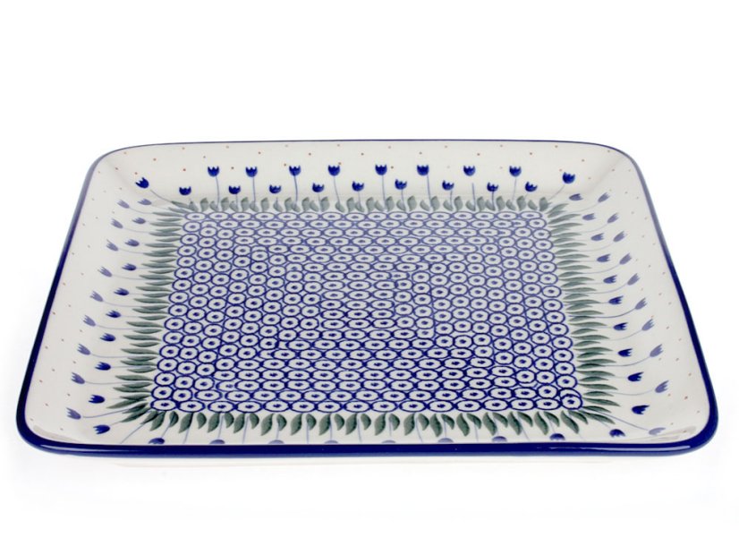 tác čtvercový 28 cm   Konvalinky