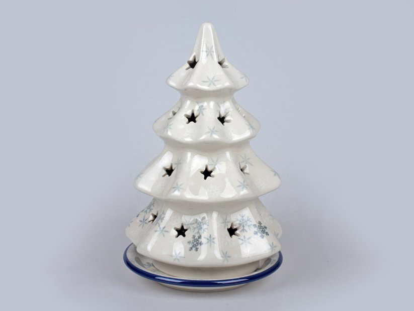 Weihnachtsbaum Windlicht 20 cm   Snow Night
