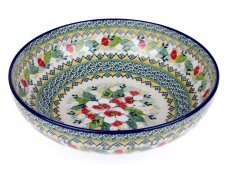 Schüssel niedrig 27 cm   Apfelblüten UNIKAT