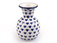 Vase 14 cm (5")   Blue Hearts
