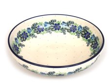 Low Bowl  22 cm (9")   Blue Wreath