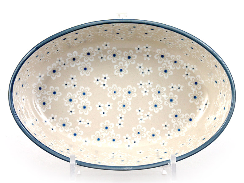 oválek 24 cm   Sněhové květy