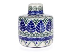 nádobka na vonný olej 8 cm   Modré listy