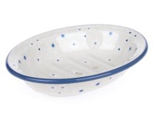 Seifenschale oval 14 cm   Schneeblumen