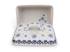 Square Butter Dish   Cloudy