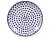 Teller 25 cm   Blaue Herzchen