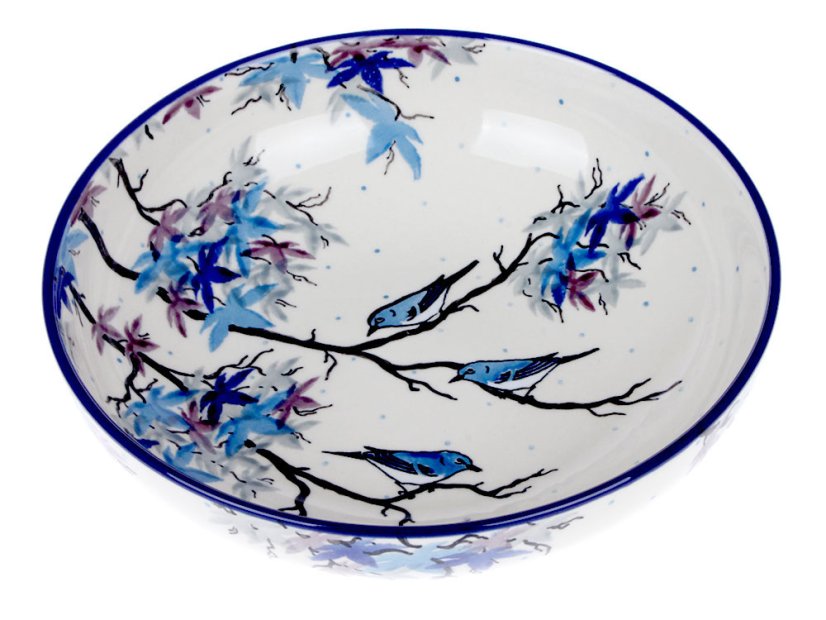 Low Bowl  22 cm (9")   Japanese Garden UNIKAT