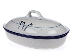 Oval Baking Dish with Lid 36 cm (14")   Swallows UNIKAT