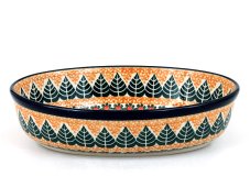 oválek 24 cm Zelené listy