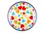 Teabag Plate 10 cm (4")   Colorful Hearts UNIKAT