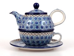 One-cup Teapot 0,6 l+0,25 l   Forget-me-not