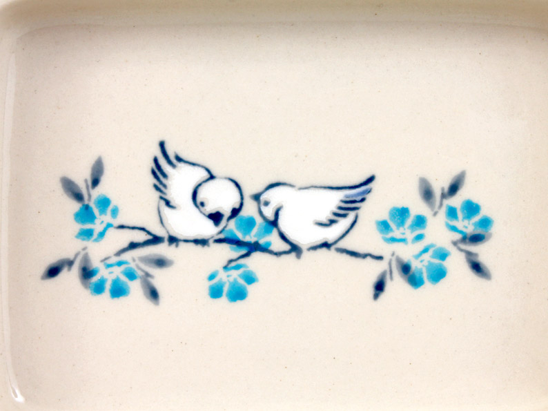 Butter Dish   Doves
