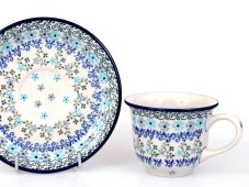 Tasse mit Untertasse 0,15 l    Türkis