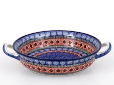 Auflaufform rund mit Henkel 25 cm   Aztec Sonne