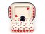 Butter Dish   Red Hearts