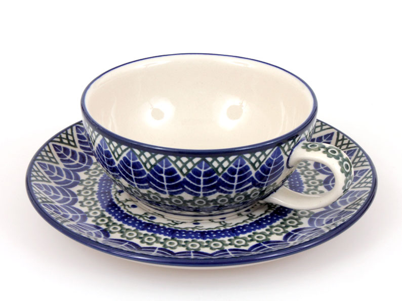 One-cup Teapot 0,6 l+0,25 l   Blue Leaves