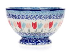 Sockelschale 14 cm Rosa Tulpen