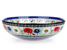Low Bowl 27 cm (11") Summer Flowers UNIKAT