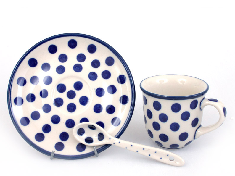 Mocca Cup with Saucer 0,06 l (2 oz)   Dots