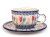 Cup with Saucer 0,2 l (7 oz)   Pink Tulips