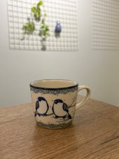 Mug 0,15 l (7 oz)   Titmouses in Winter UNIKAT
