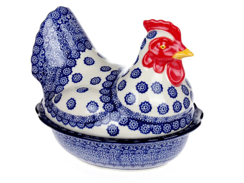 dóza slepice   Krajka