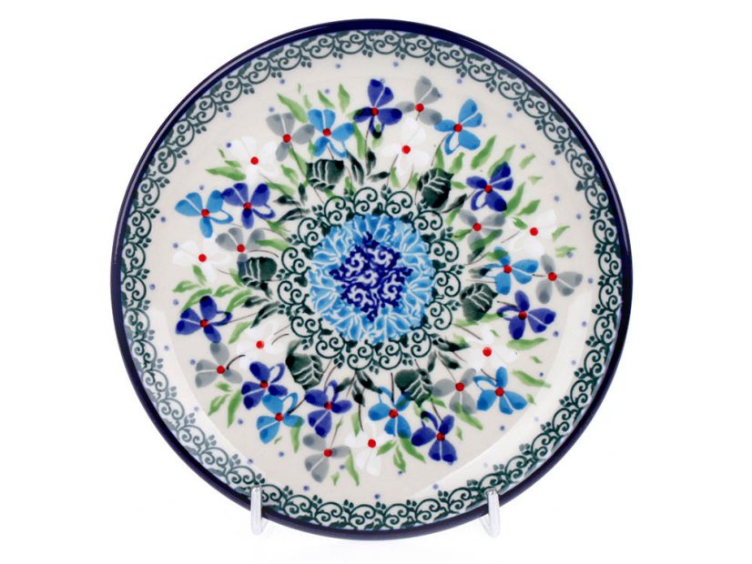 Dessertteller 16 cm   Violen UNIKAT
