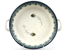 Round Baking Dish 31 cm (12")  Peacock Feather