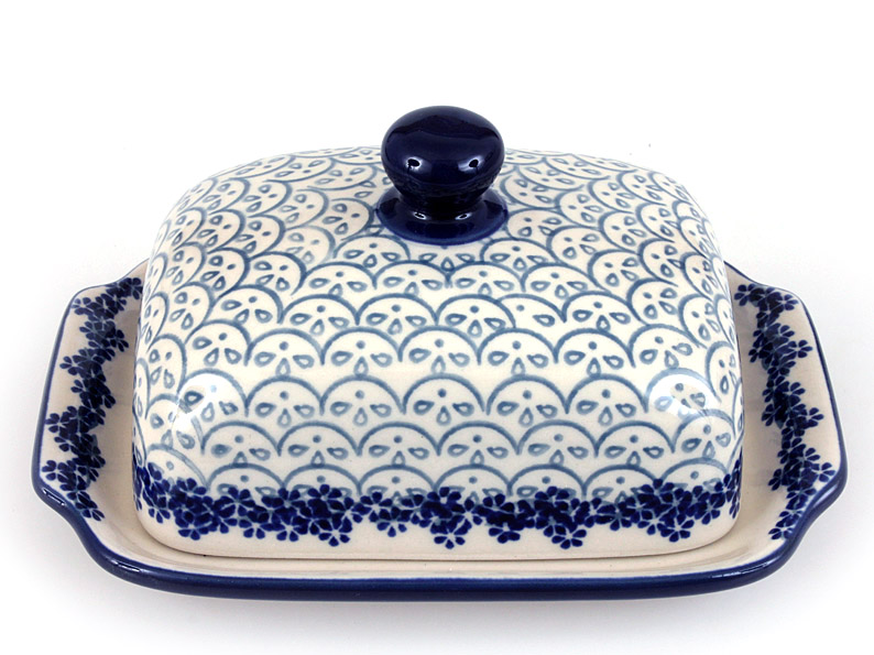 Butter Dish   White Lace