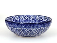 Wellenrandschale 12 cm   Blaue Rose