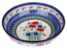 Low Bowl 27 cm (11")   Summer Flowers UNIKAT