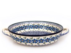 Round Baking Dish 31 cm (12") Blue Rose