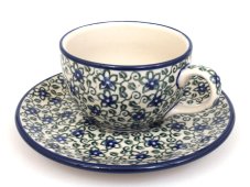 Tasse mit Untertasse 0,1 l   Lobelia