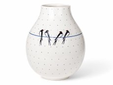 Vase 24 cm (9")   Swallows UNIKAT