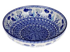 Low Bowl 22 cm (9") Blue Garden