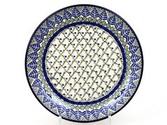 Shallow Plate 25 cm (10")   Blue Leaves