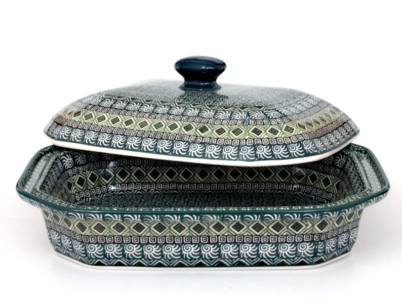 Baking Dish with Lid 31 cm (12")   Aztec Sun green