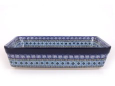 Auflaufform rechteckig 31 cm   Aztec Sonne blau