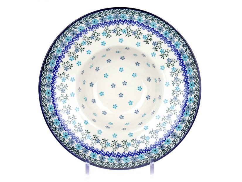 talíř na těstoviny 25 cm   Tyrkys