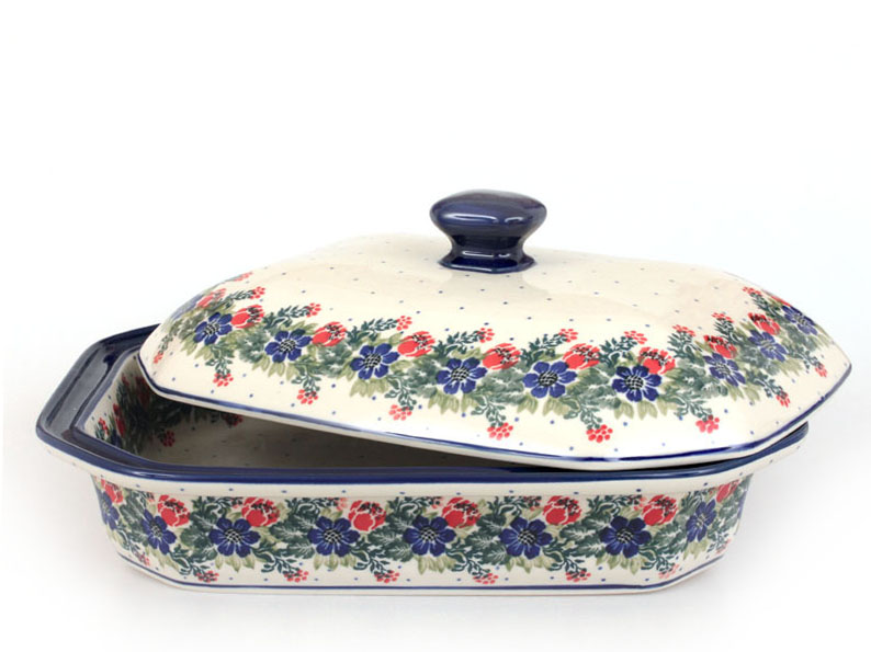 Baking Dish with Lid 31 cm (12")   Wreath