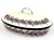Backform mit Deckel Oval 36 cm   Blumenkranz