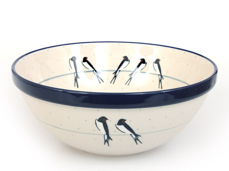 Bowl CLASSIC  24 cm (9")   Swallows UNIKAT