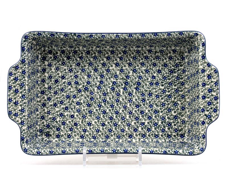 Auflaufform  mit Griffe 39 cm   Lobelia