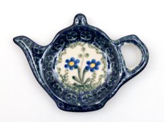 "Jug" Teabag Plate Flower Garden