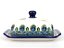 Butter Dish  Peacock Feather