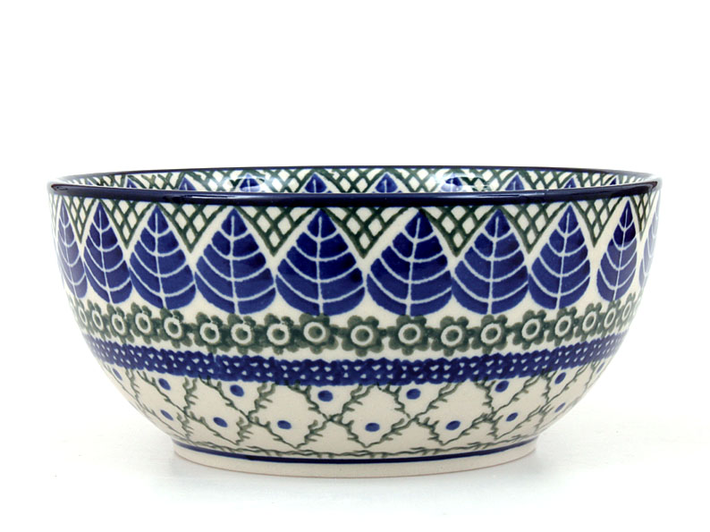 Schüssel 16 cm   Blaue Blätter