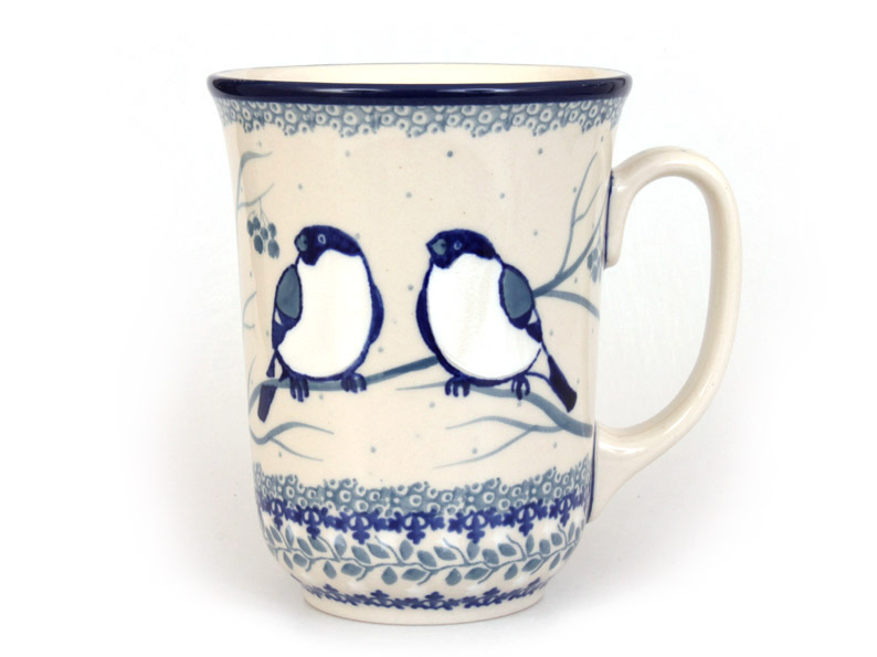 Mug ART 0,5 l (17 oz)   Titmouses in Winter UNIKAT